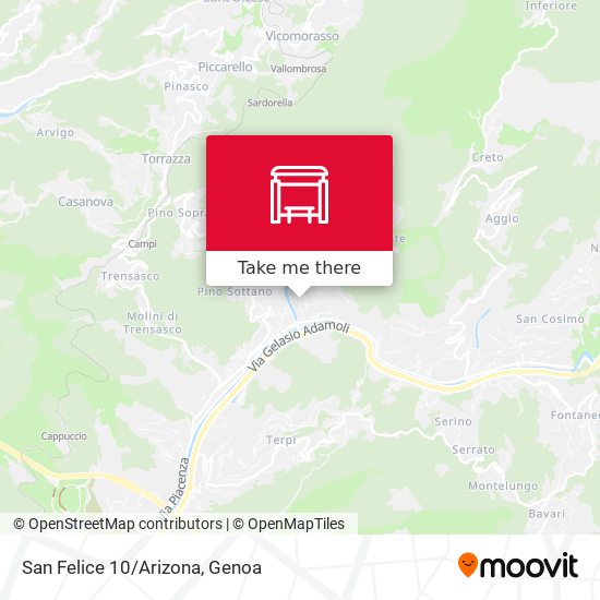 San Felice 10/Arizona map