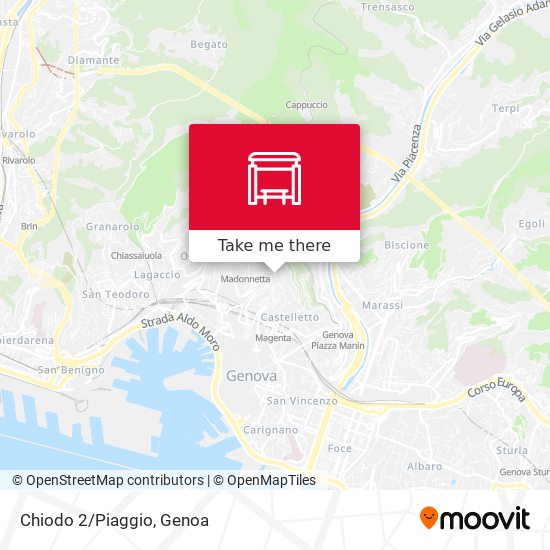 Chiodo 2/Piaggio map