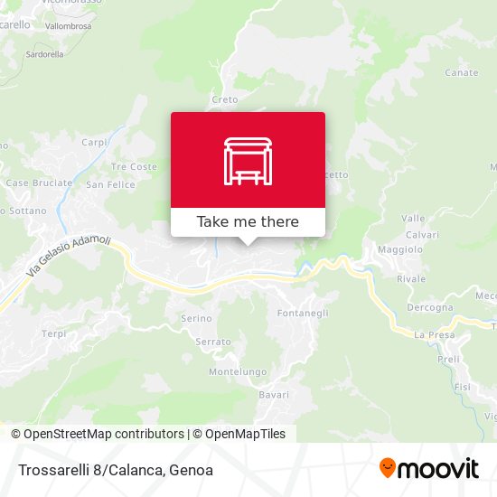 Trossarelli 8/Calanca map