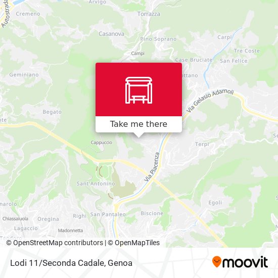 Lodi 11/Seconda Cadale map
