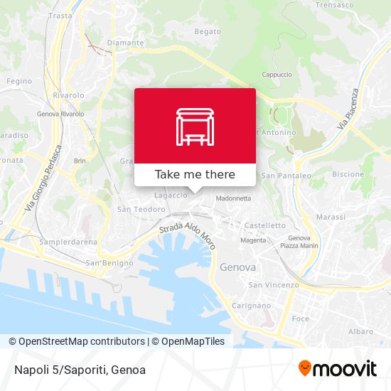 Napoli 5/Saporiti map