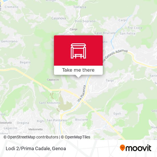 Lodi 2/Prima Cadale map