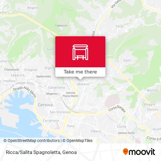 Ricca/Salita Spagnoletta map