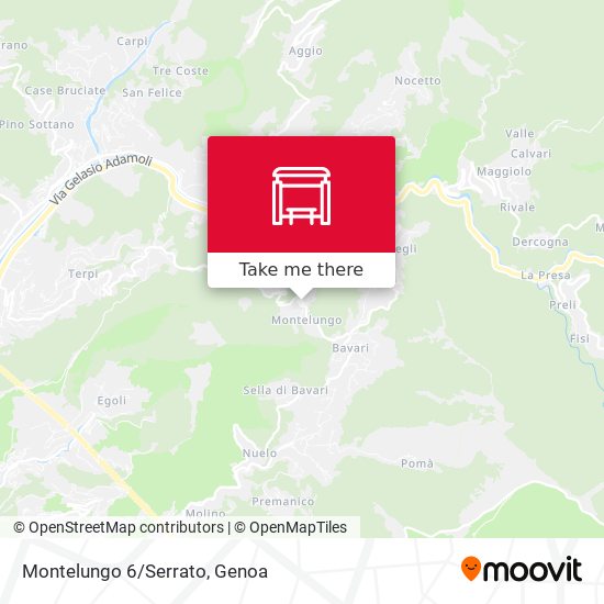 Montelungo 6/Serrato map