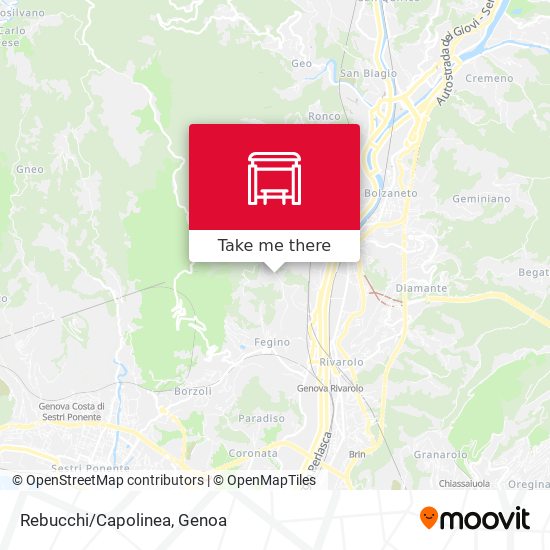 Rebucchi/Capolinea map
