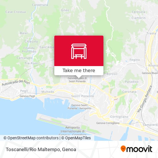 Toscanelli/Rio Maltempo map