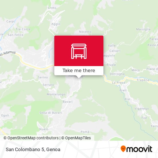San Colombano 5 map