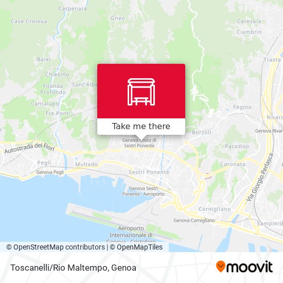 Toscanelli/Rio Maltempo map