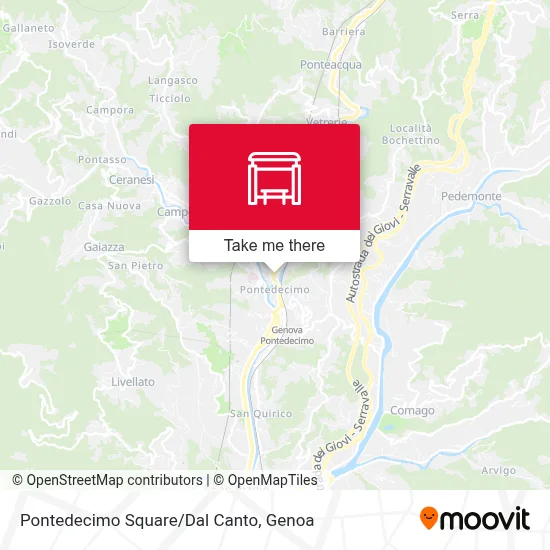 Pontedecimo Square/Dal Canto map