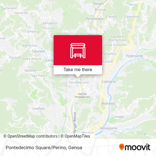 Pontedecimo Square/Perino map