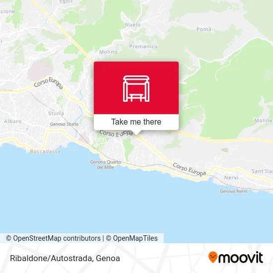 Ribaldone/Highway map