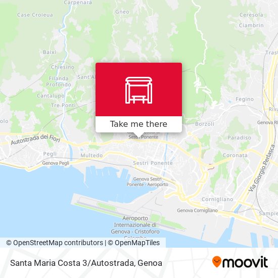 Santa Maria Costa 3/Autostrada map