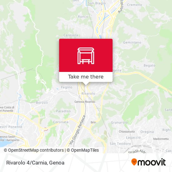 Rivarolo 4/Carnia map