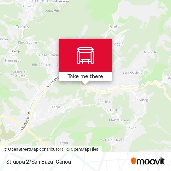 Struppa 2/San Baza' map