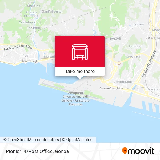 Pionieri 4/Post Office map