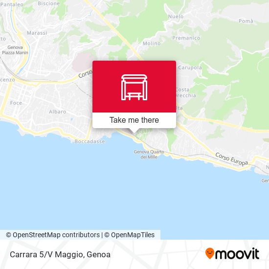 Carrara 5/V Maggio map