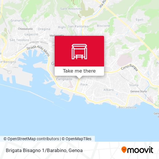 Brigata Bisagno 1/Barabino map