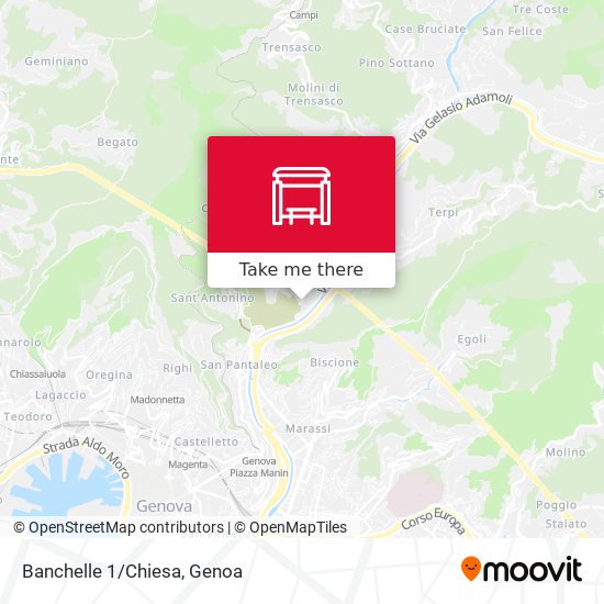 Banchelle 1/Chiesa map