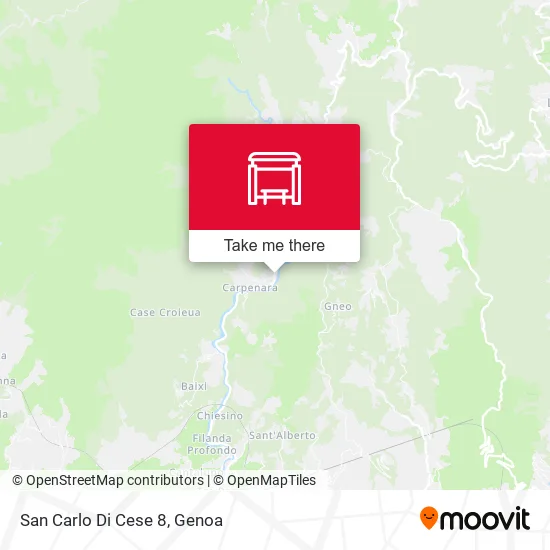 San Carlo Di Cese 8 map