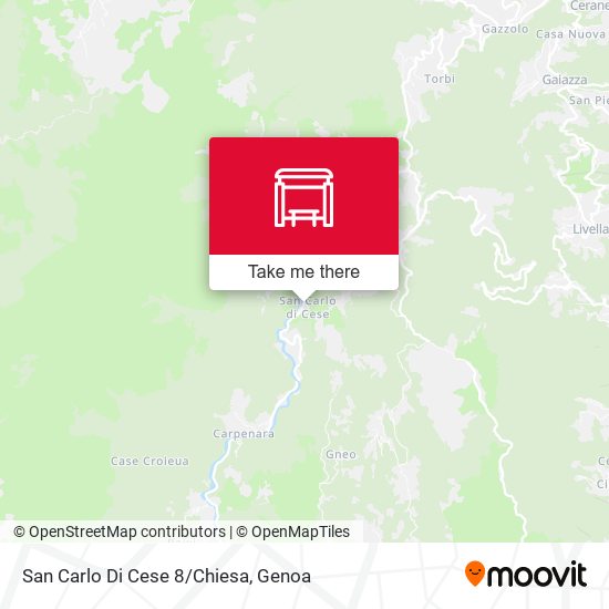 San Carlo Di Cese 8/Chiesa map