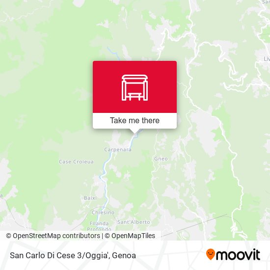 San Carlo Di Cese 3/Oggia' map