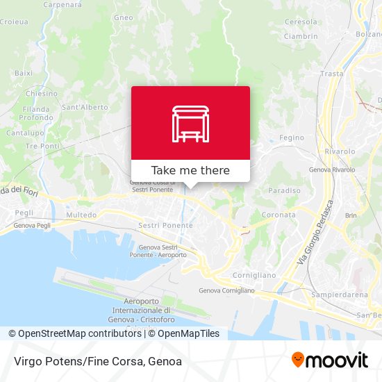 Virgo Potens/Fine Corsa map
