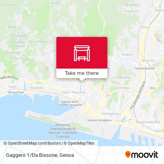 Gaggero 1/Da Bissone map