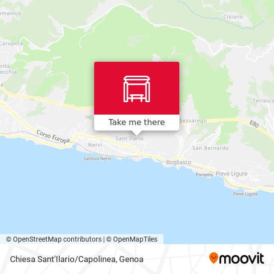 Chiesa Sant'Ilario/Capolinea map