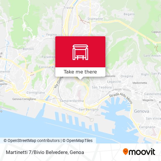 Martinetti 7/Bivio Belvedere map