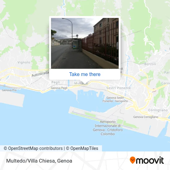 Multedo/Villa Chiesa map