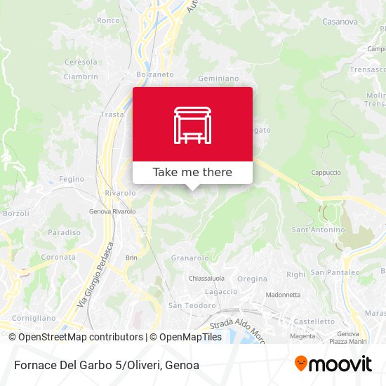 Fornace Del Garbo 5/Oliveri map