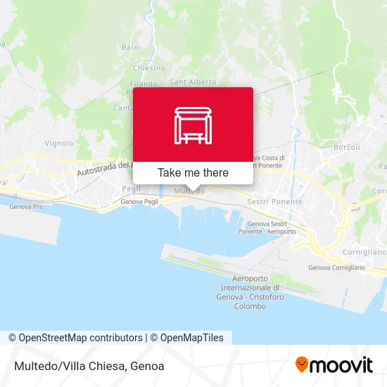 Multedo/Villa Chiesa map