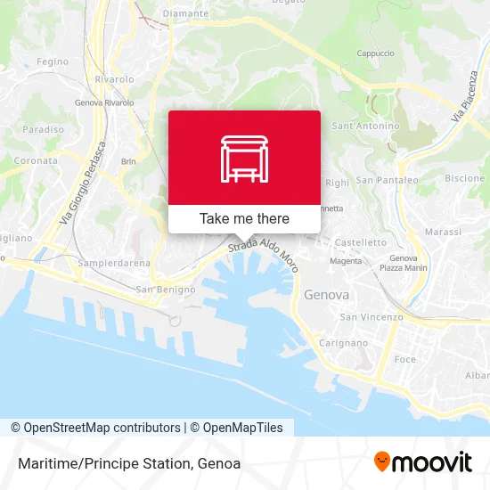 Maritime/Principe Station map