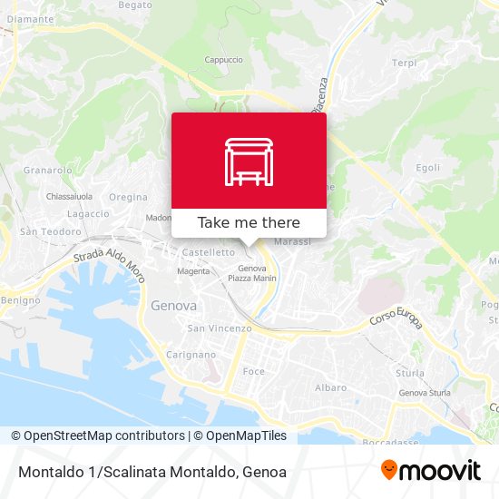 Montaldo 1/Scalinata Montaldo map
