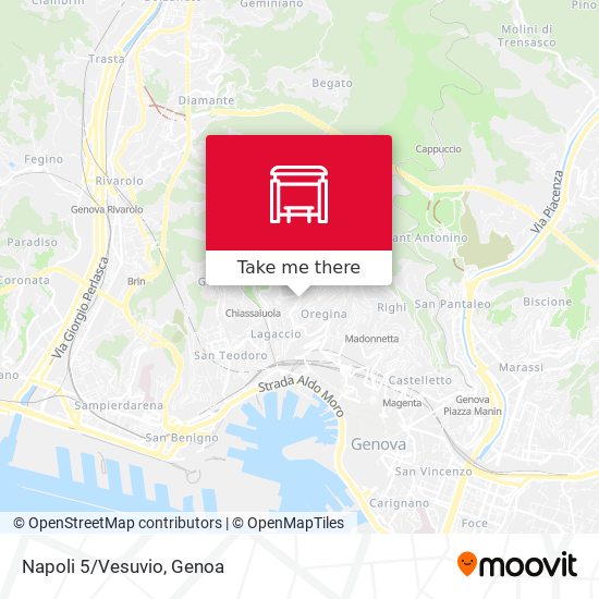 Napoli 5/Vesuvio map