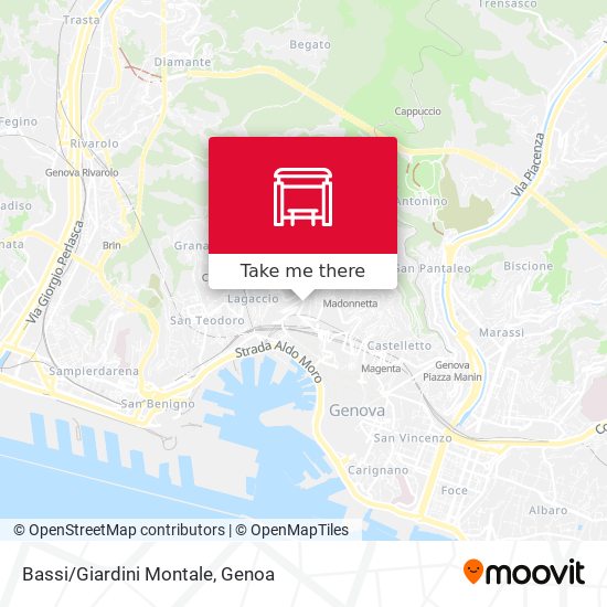 Bassi/Giardini Montale map
