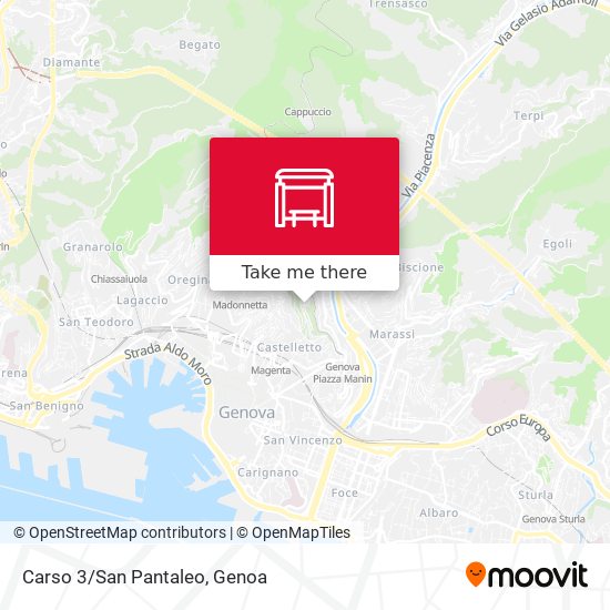 Carso 3/San Pantaleo map