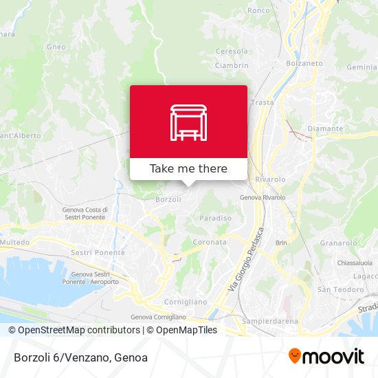 Borzoli 6/Venzano map