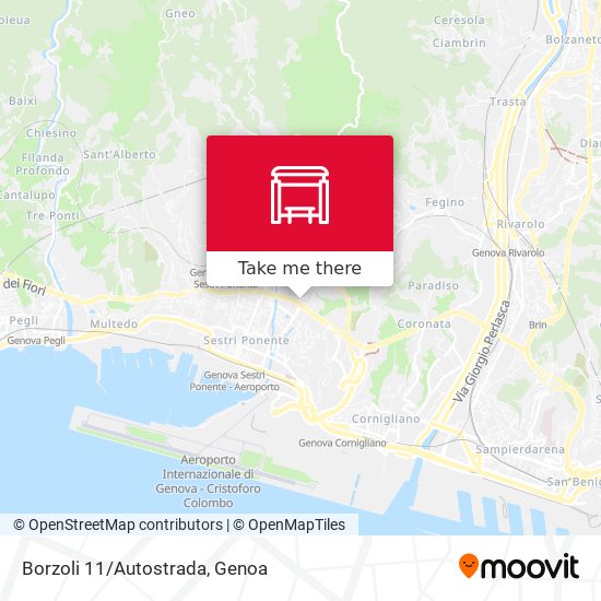 Borzoli 11/Autostrada map