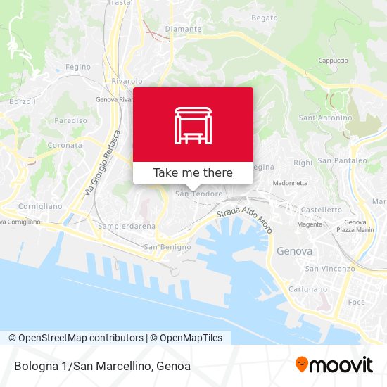 Bologna 1/San Marcellino map