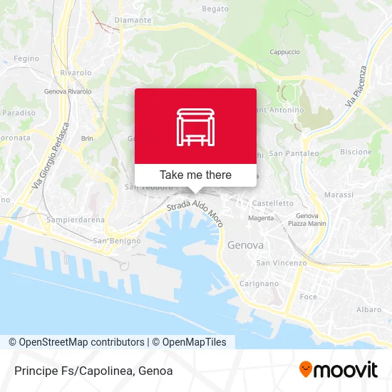 Principe Station/Terminal map