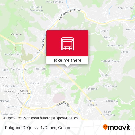 Poligono Di Quezzi 1/Daneo map