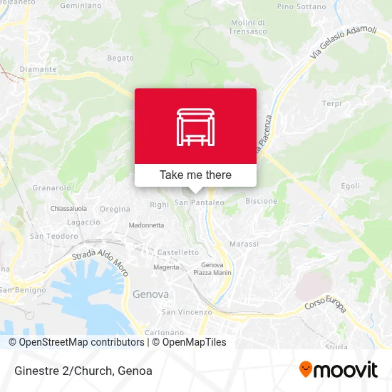 Ginestre 2/Church map