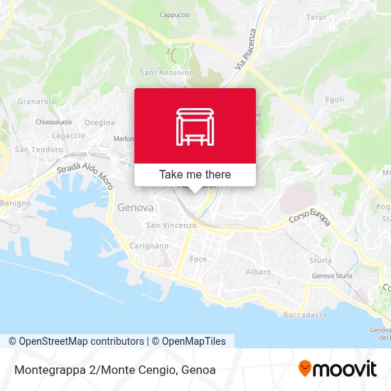 Montegrappa 2/Monte Cengio map