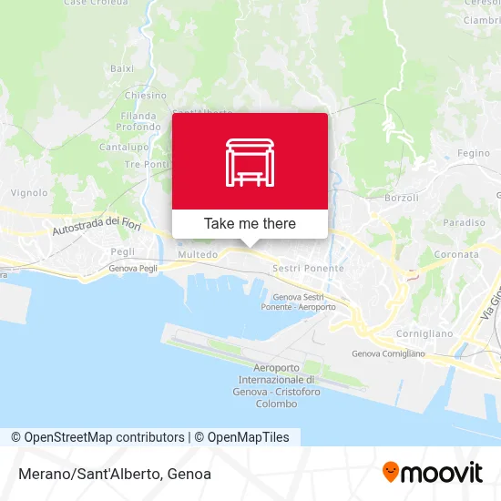 Merano/Sant'Alberto map