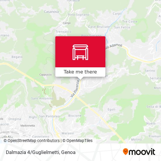 Dalmazia 4/Guglielmetti map