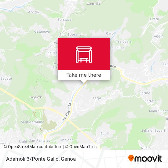Adamoli 3/Ponte Gallo map