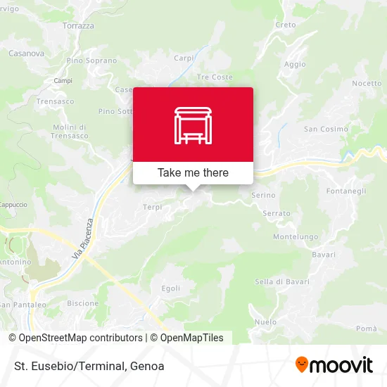 St. Eusebio/Terminal map