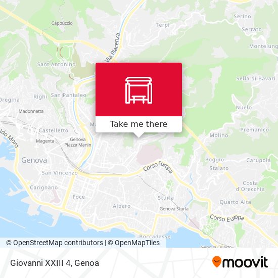 Giovanni XXIII 4 map
