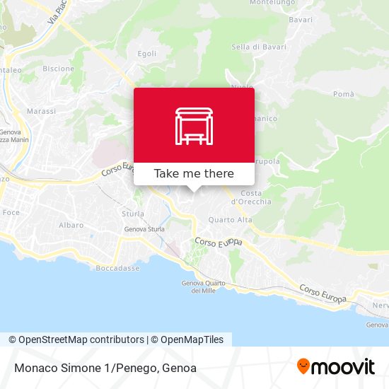 Monaco Simone 1/Penego map